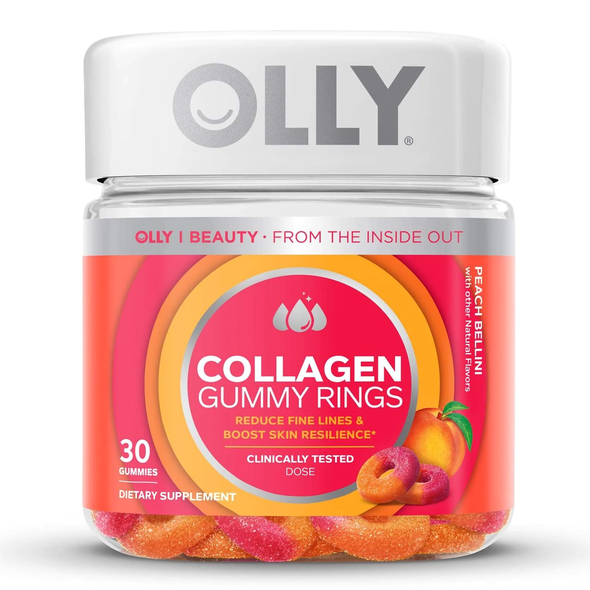 Olly® Collagen Gummy Rings Peach Bellini - Image 2