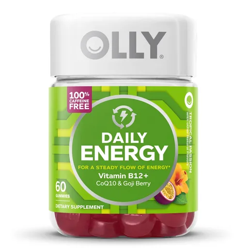 Olly® Daily Energy Gummies w/ Vitamin B-12, CoQ10 & Goji Berry Tropical Passion