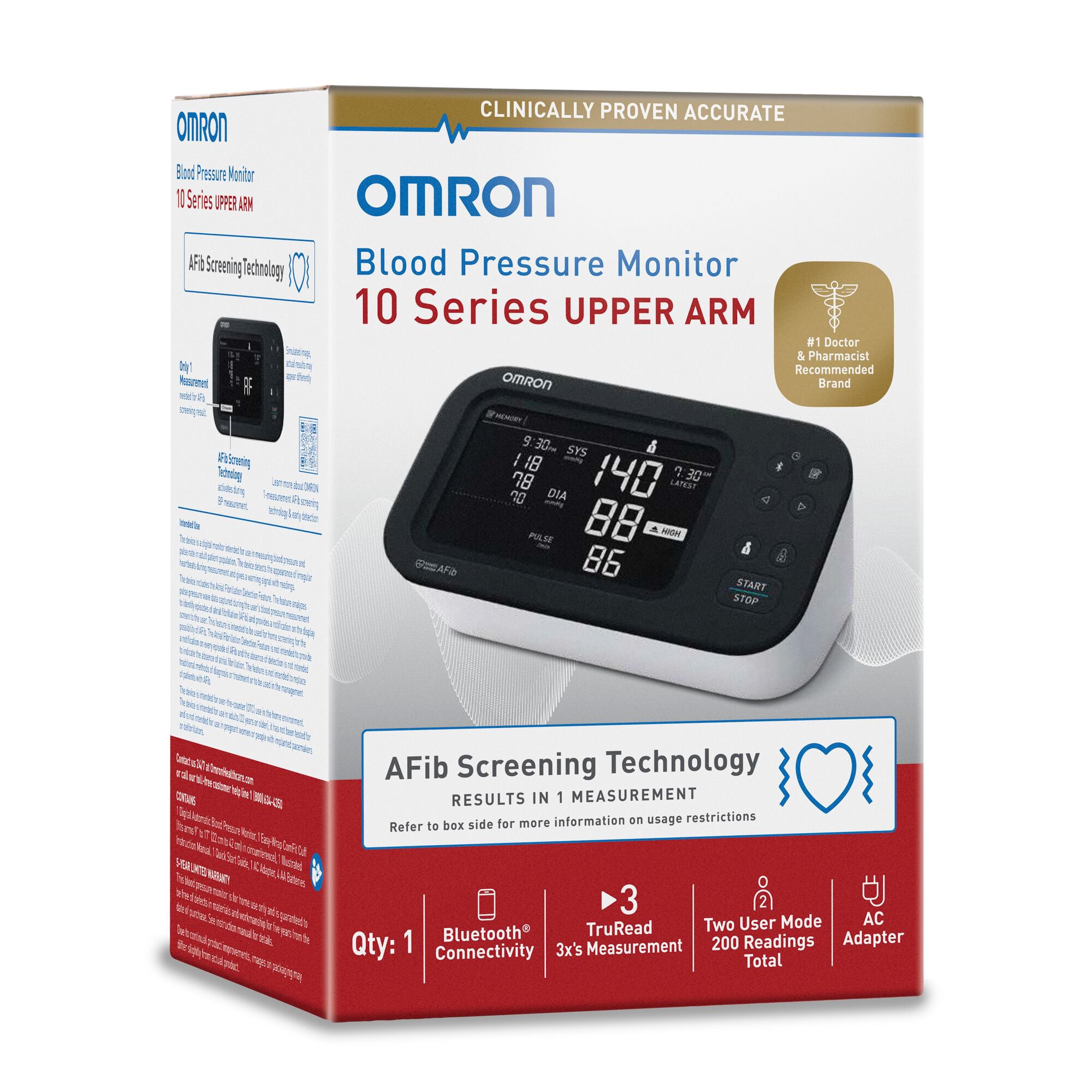 Omron 10 Series® Digital Blood Pressure Monitor with Bluetooth Connectivity - Image 2