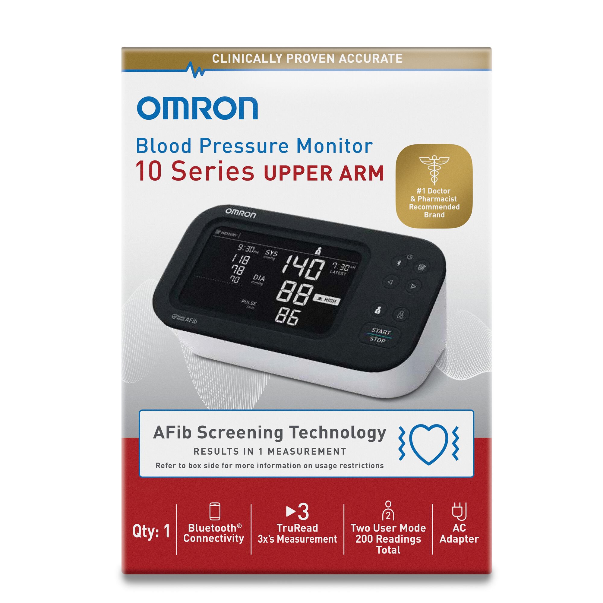 Omron 10 Series® Digital Blood Pressure Monitor with Bluetooth Connectivity - Image 4