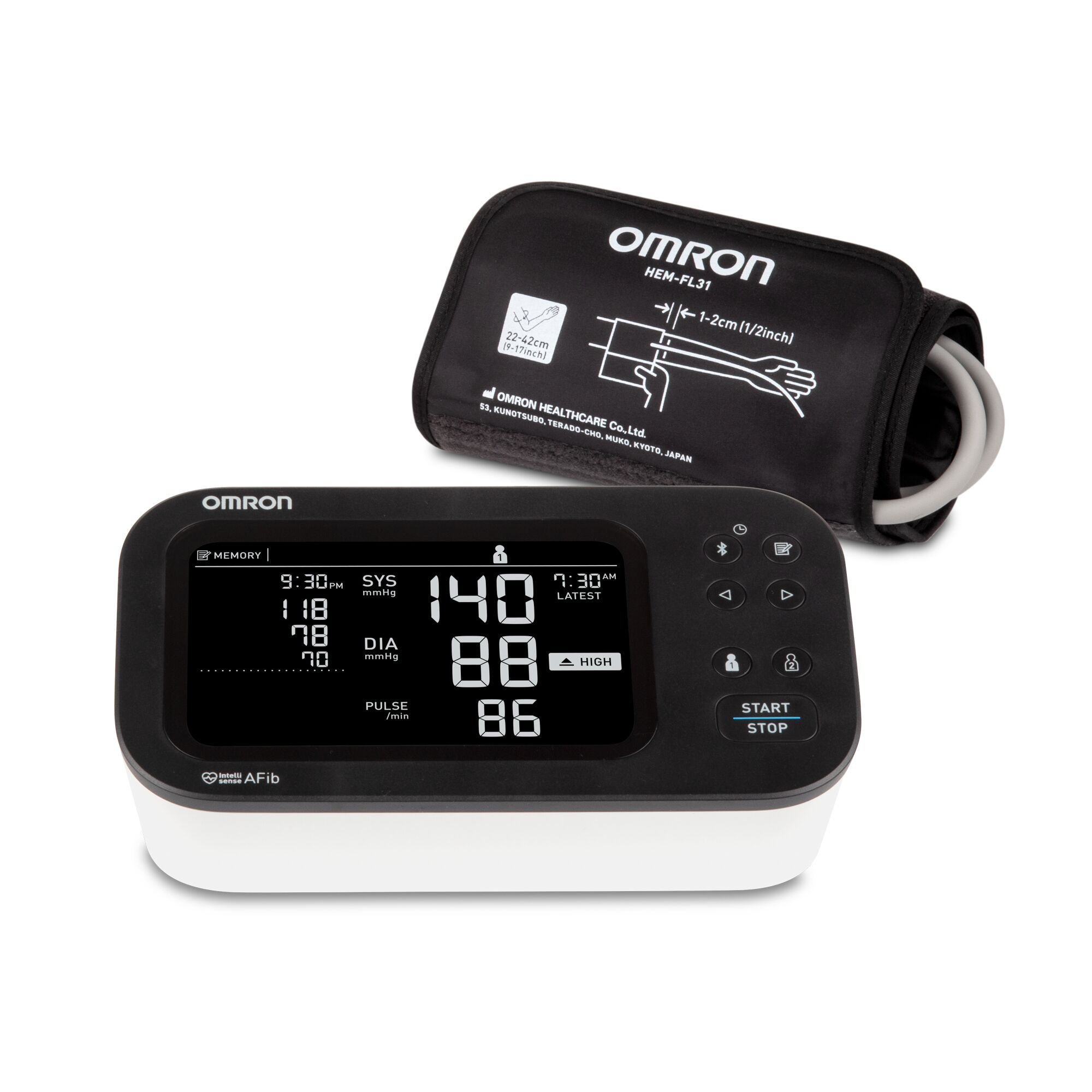 Omron 10 Series® Digital Blood Pressure Monitor with Bluetooth Connectivity - Image 5