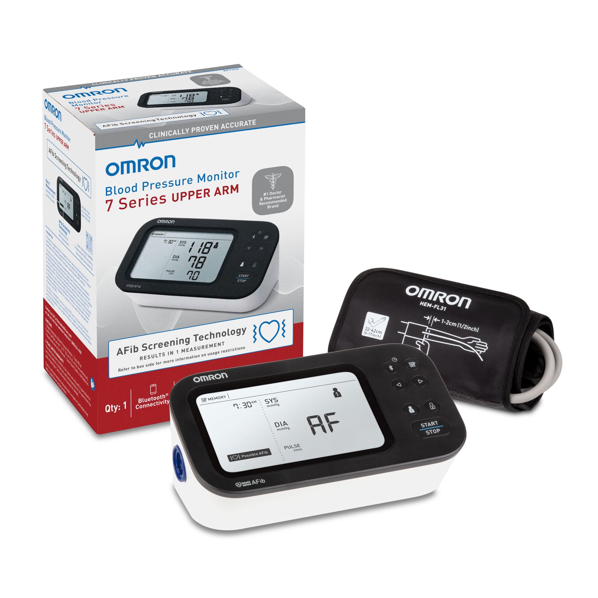 Omron 7 Series® Digital Blood Pressure Monitor with Bluetooth Connectivity