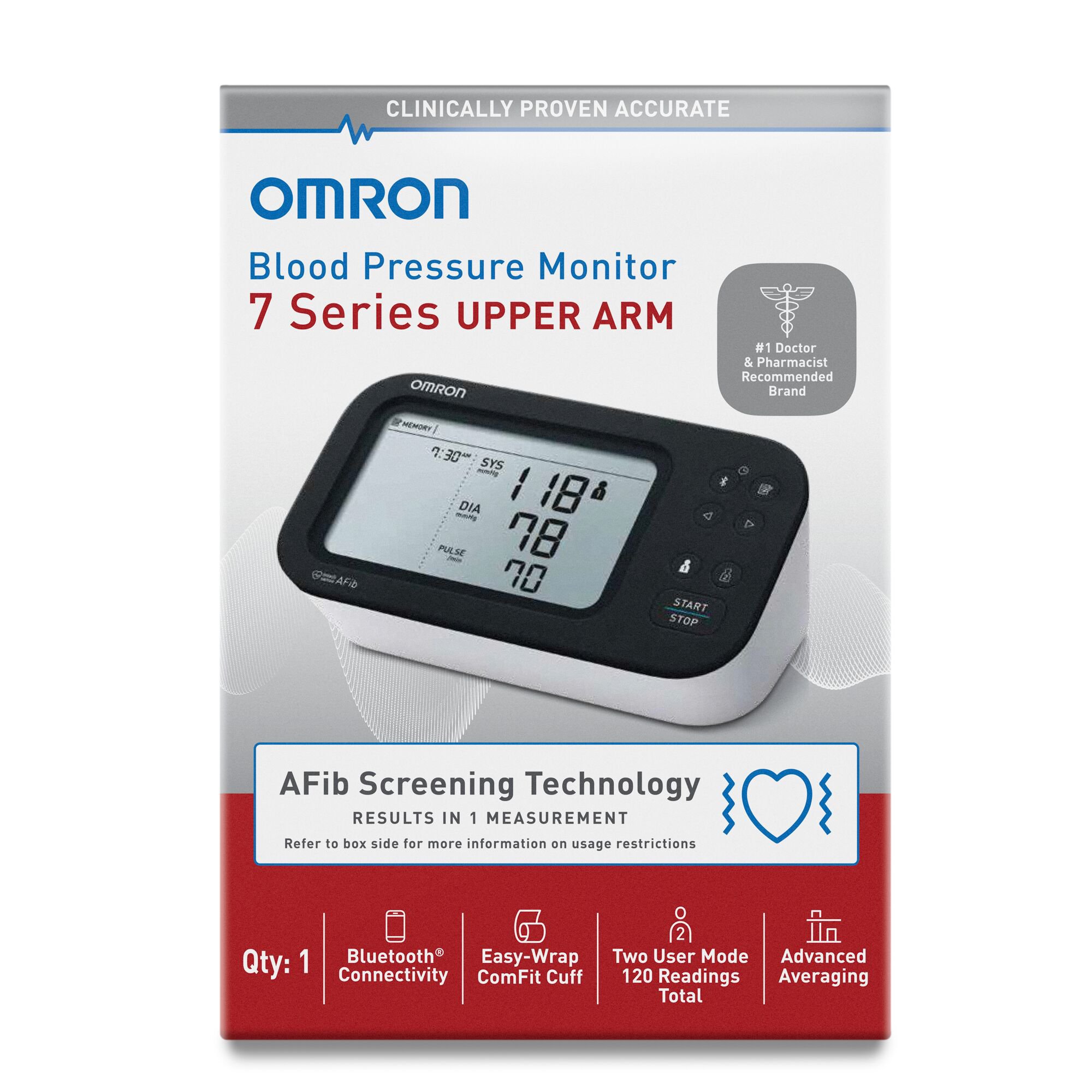 Omron 7 Series® Digital Blood Pressure Monitor with Bluetooth Connectivity - Image 4