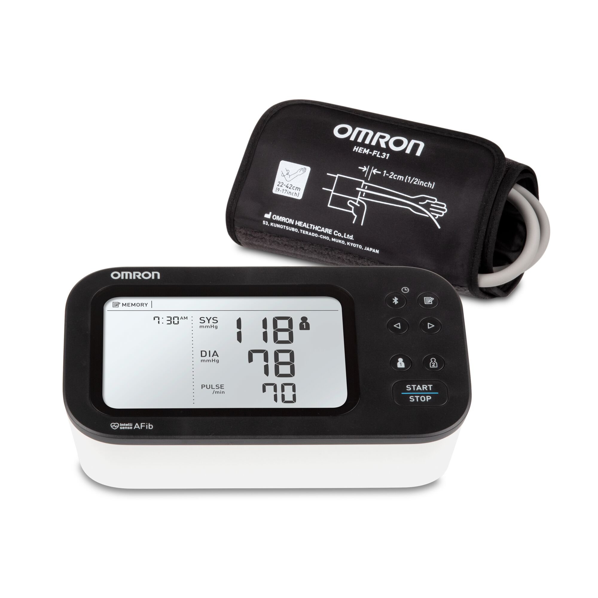 Omron 7 Series® Digital Blood Pressure Monitor with Bluetooth Connectivity - Image 6