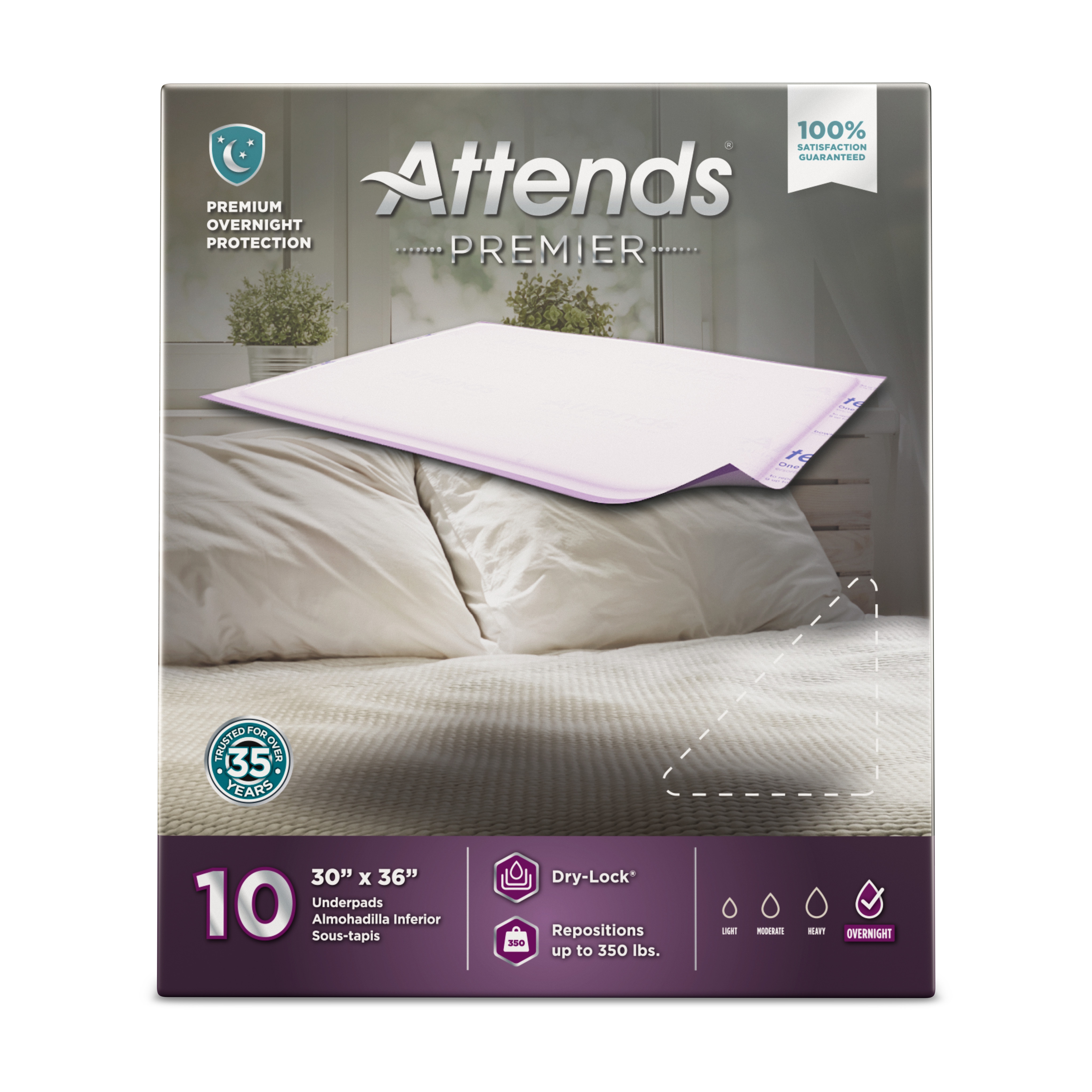 Attends® Premier Underpad, 30 x 36 Inches - Image 2