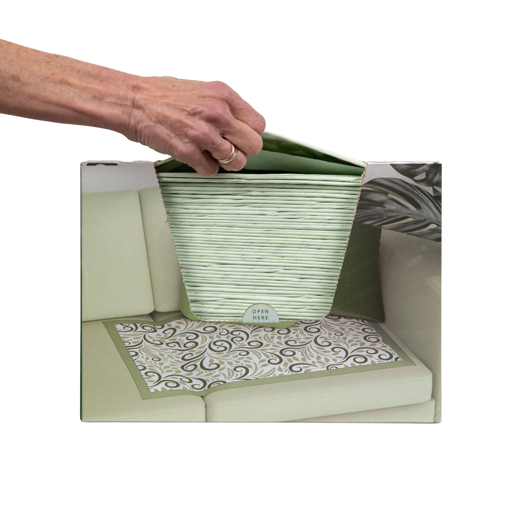 Boom Home Medical Flourish Ultra Absorbent Underpads, Sage Green - Image 3