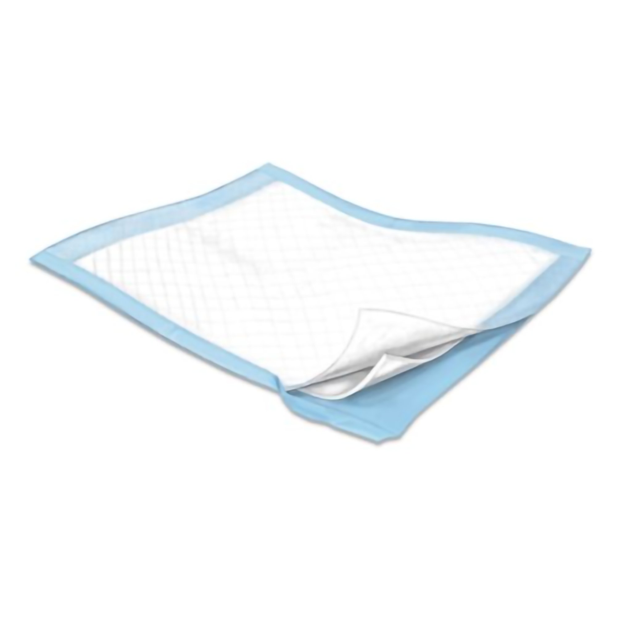 Cardinal Health™ Wings™ Basic Underpads, Light Absorbency, Blue, 23 x 24 Inch