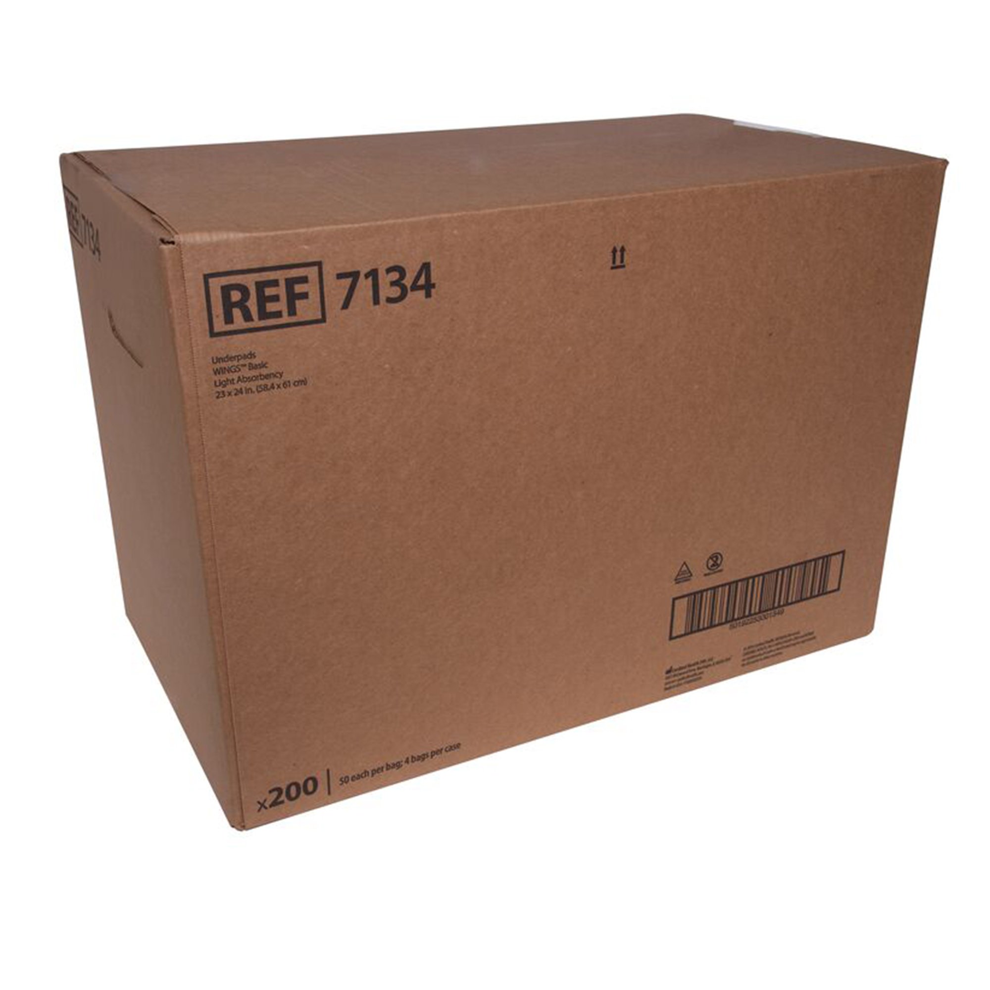 Cardinal Health™ Wings™ Basic Underpads, Light Absorbency, Blue, 23 x 24 Inch - Image 2