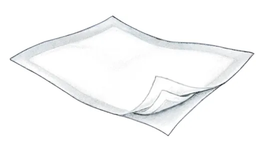 Curity™ Crib Liner Underpad, 10 x 14 Inch