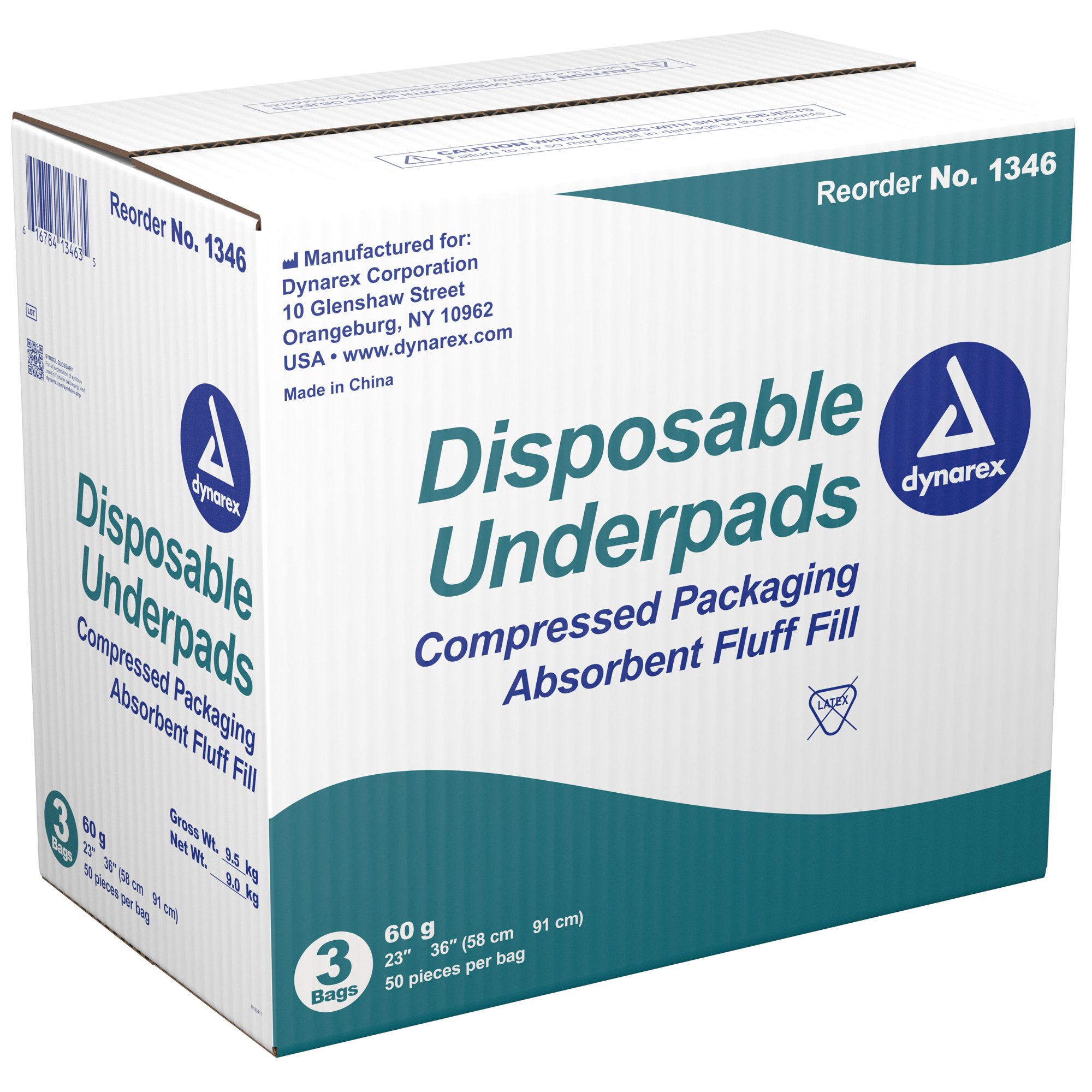 Dynarex® Absorbent Fluff Fill Underpad, 23 x 36 Inch - Image 2