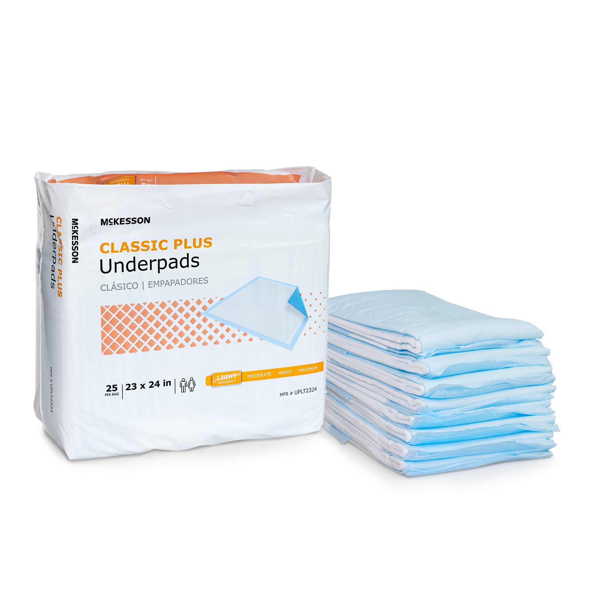 McKesson Classic Plus Light Absorbency Underpads, 23 x 24 Inch - Image 5