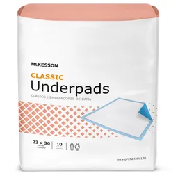 McKesson Classic Plus Light Absorbency Underpads, 23 x 36 Inch