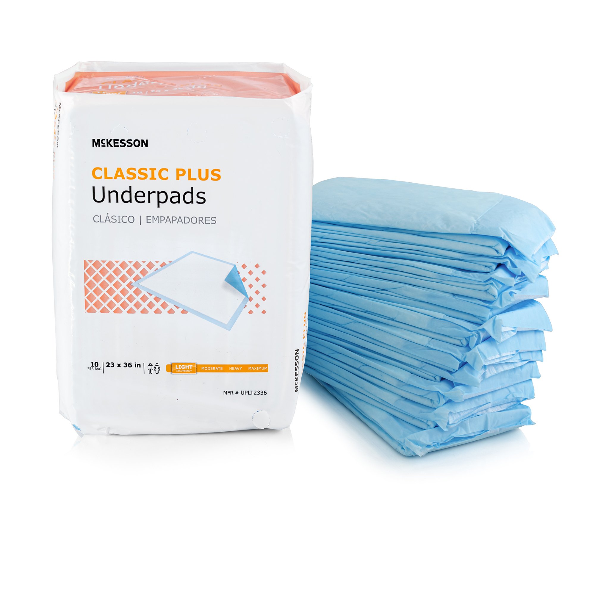 McKesson Classic Plus Light Absorbency Underpads, 23 x 36 Inch - Image 5