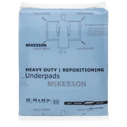 McKesson Heavy-Duty Repositioning Underpads, 30 x 42 Inch