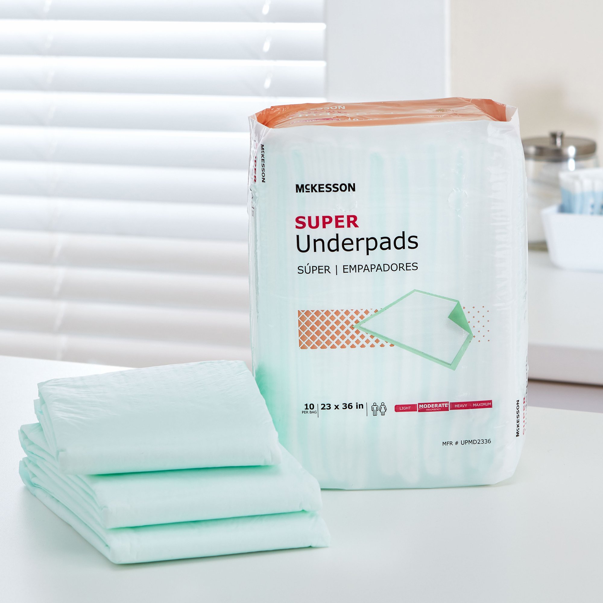 McKesson Super Moderate Absorbency Underpad, 23 x 36 Inch - Image 7