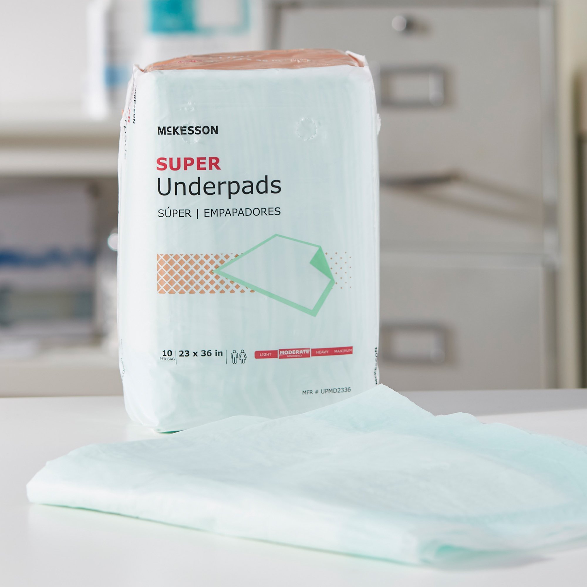 McKesson Super Moderate Absorbency Underpad, 23 x 36 Inch - Image 6