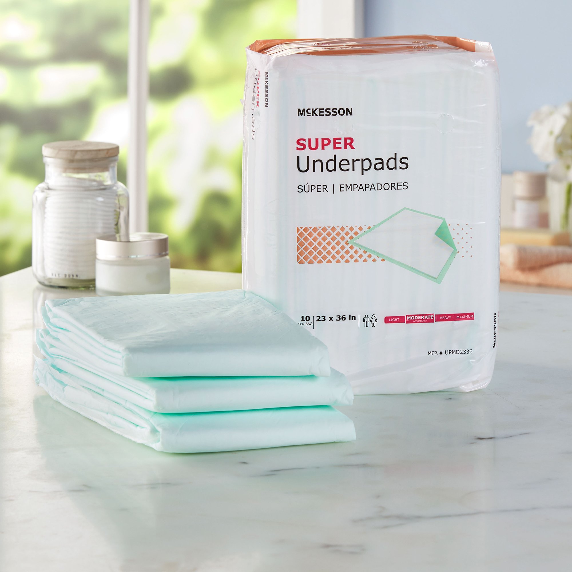 McKesson Super Moderate Absorbency Underpad, 23 x 36 Inch - Image 8