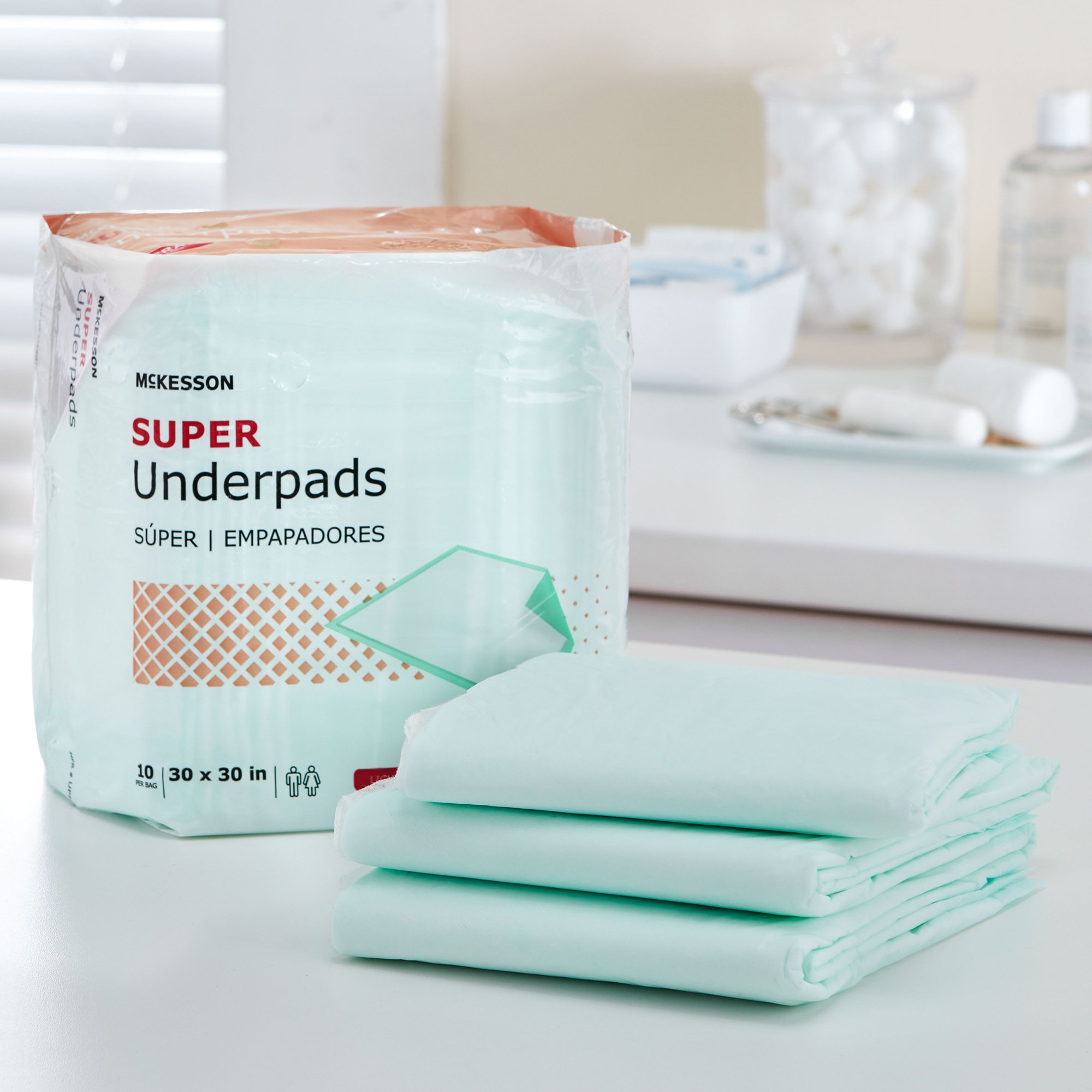 McKesson Super Moderate Absorbency Underpad, 30 x 30 Inch - Image 5