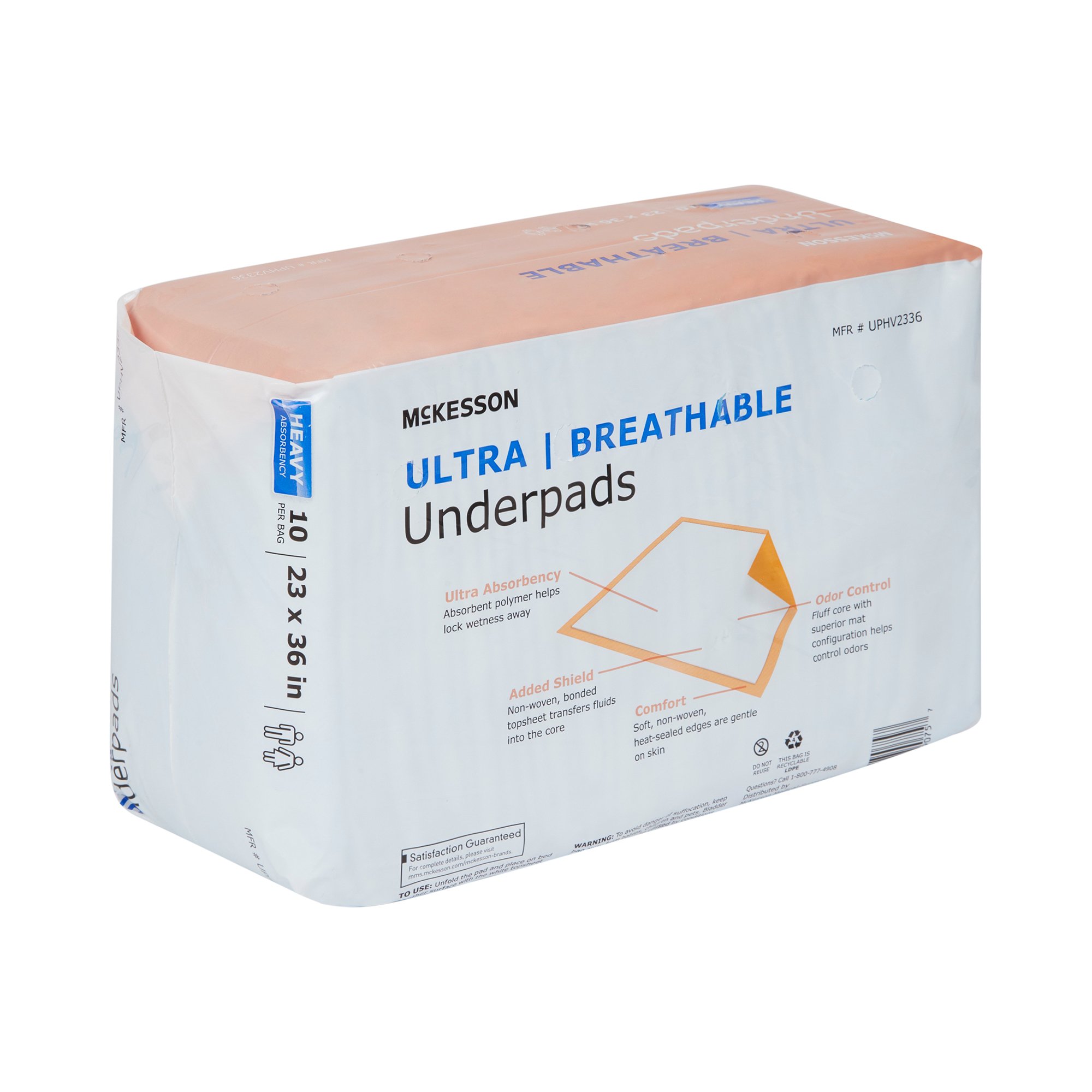 McKesson Ultra Breathable Heavy Absorbency Low Air Loss Underpad, 23 x 36 Inch - Image 5