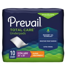 Prevail® Total Care™ Super Absorbent Polymer Underpad, 30 x 30 Inch