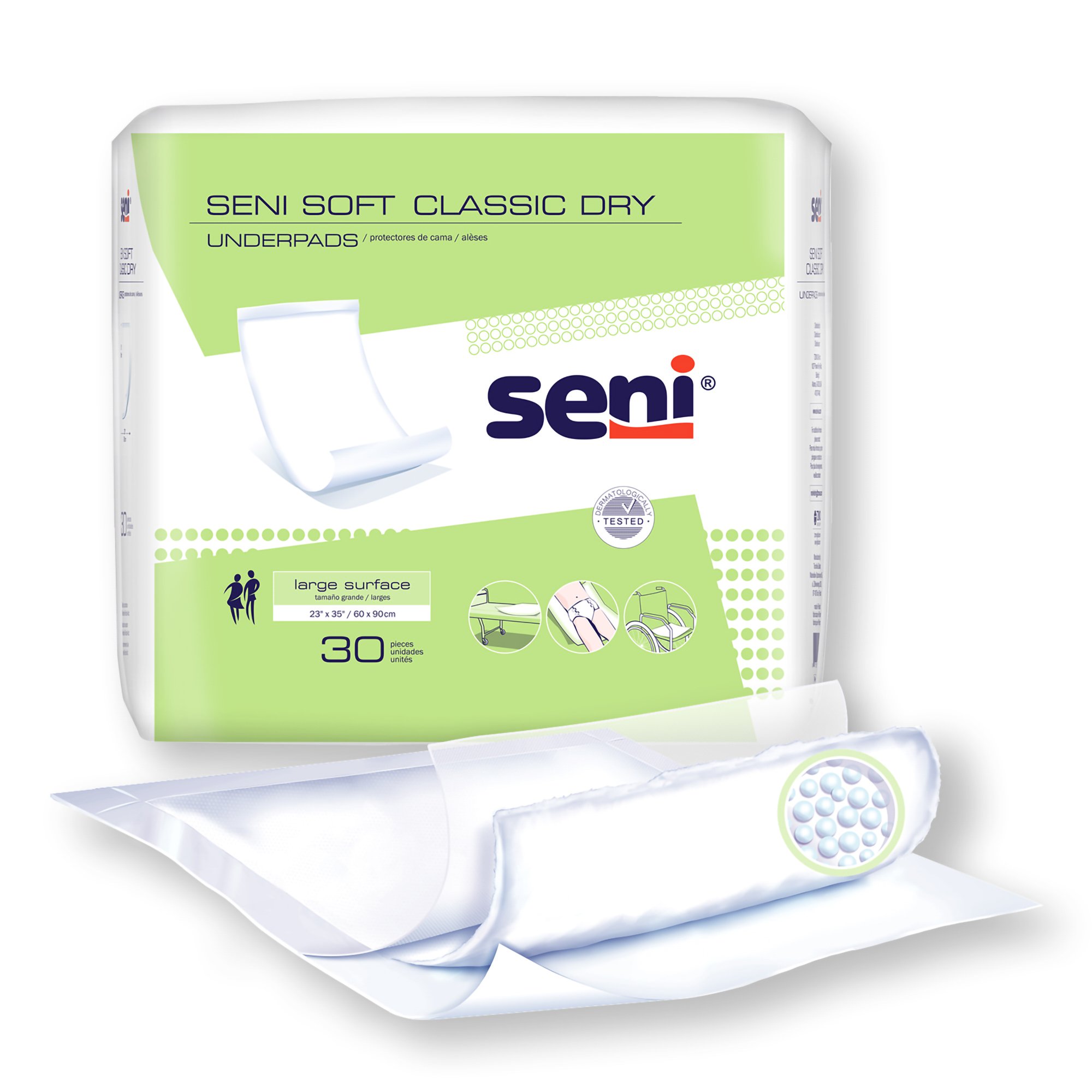 Seni® Soft Classic Dry Underpad, Level 1 Absorbency - Image 2