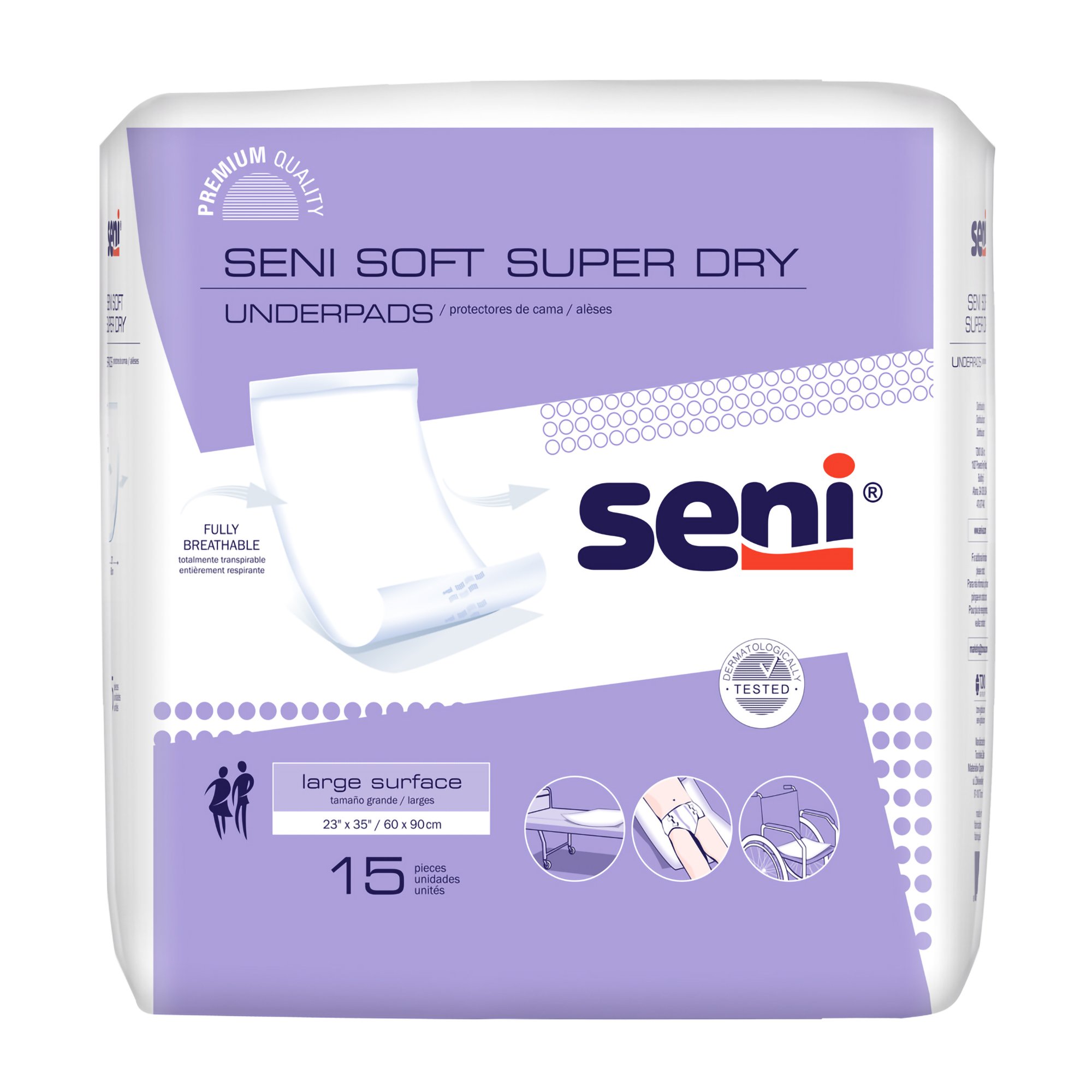 Seni® Soft Super Dry Underpads, Level 3 Absorbency