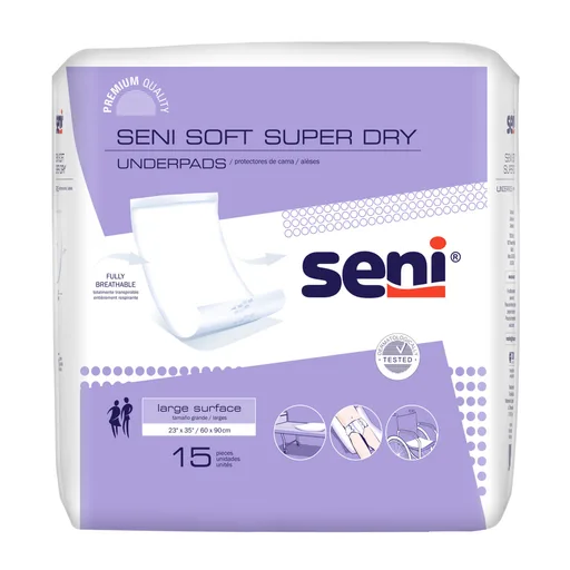 Seni® Soft Super Dry Underpads, Level 3 Absorbency