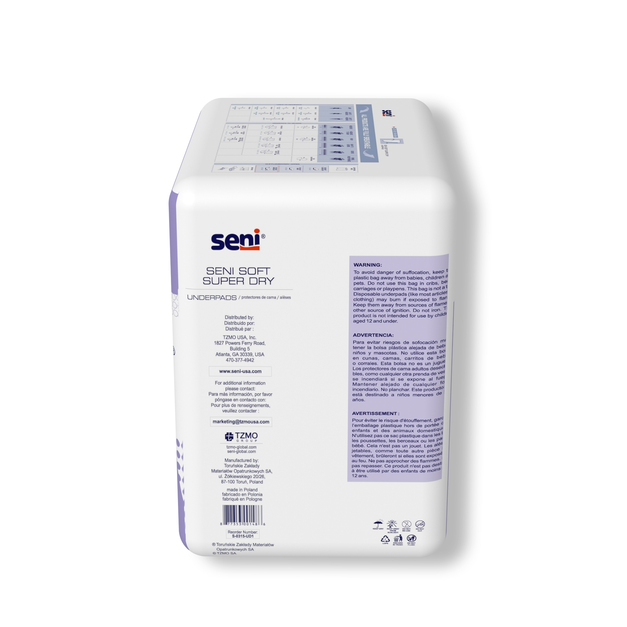 Seni® Soft Super Dry Underpads, Level 3 Absorbency - Image 2