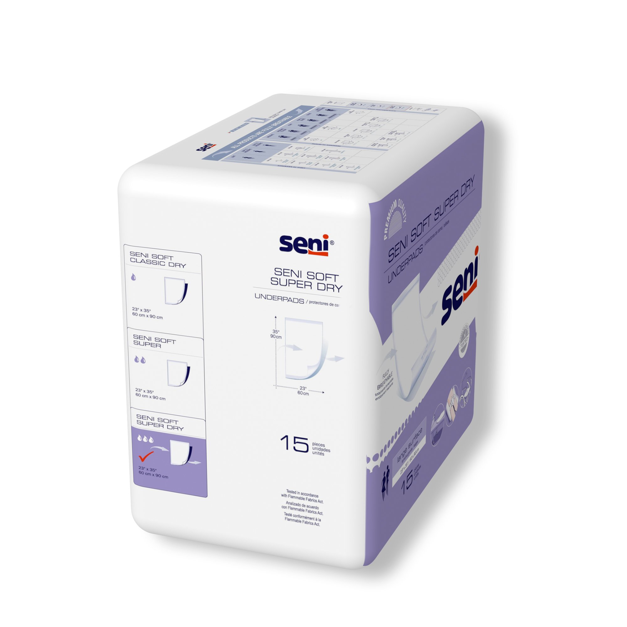 Seni® Soft Super Dry Underpads, Level 3 Absorbency - Image 3