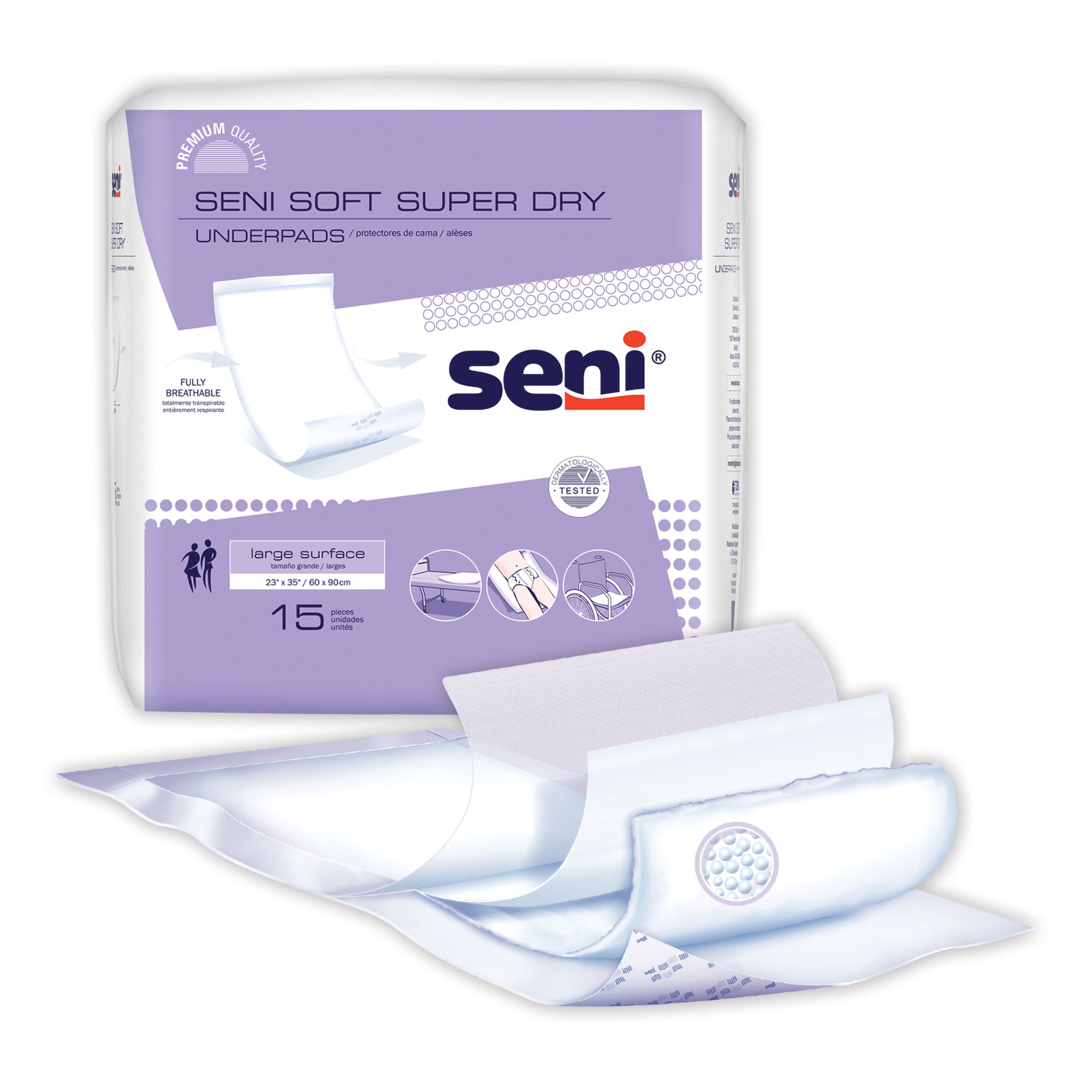 Seni® Soft Super Dry Underpads, Level 3 Absorbency - Image 6
