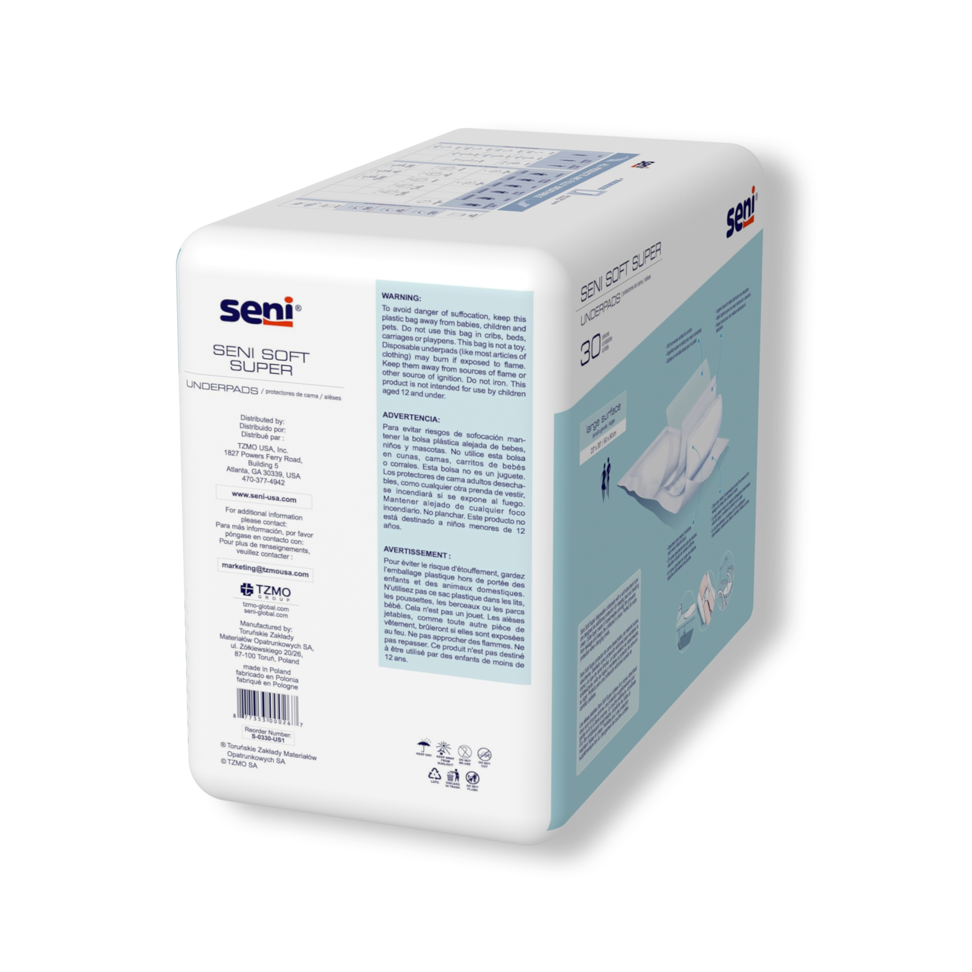 Seni® Soft Super Underpad, Level 2 Absorbency - Image 4