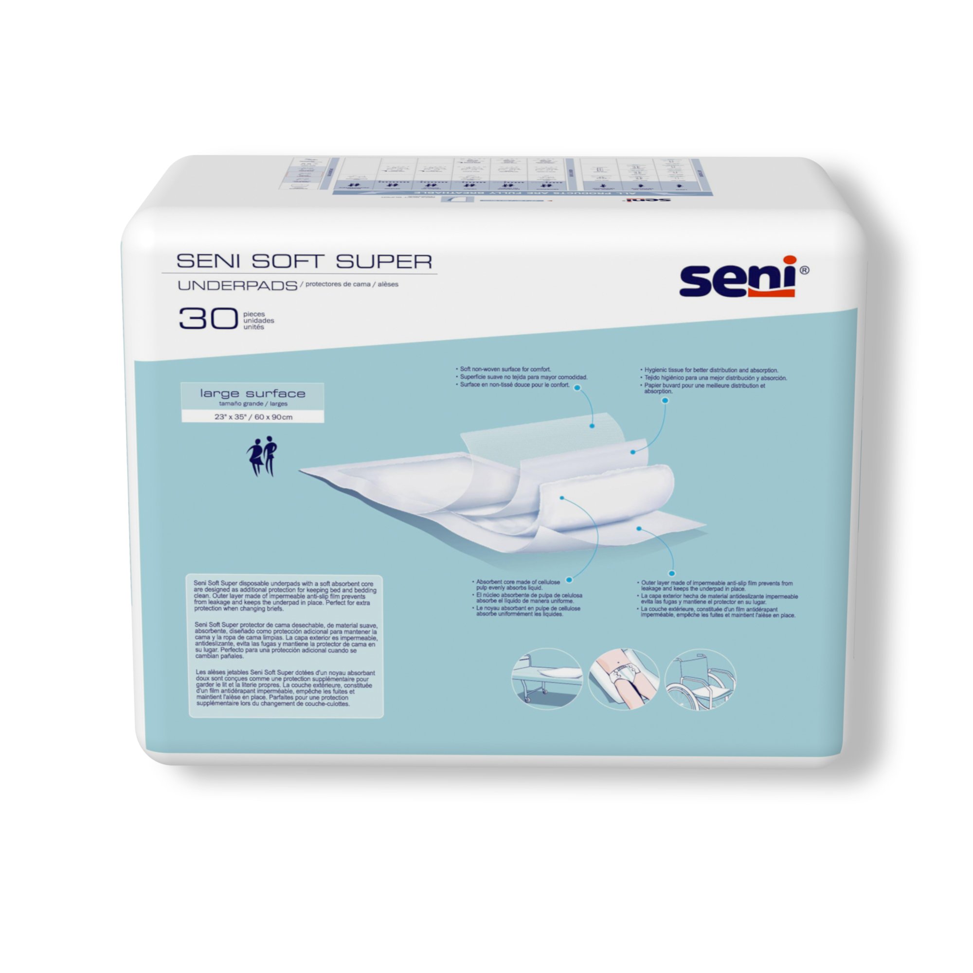 Seni® Soft Super Underpad, Level 2 Absorbency - Image 5