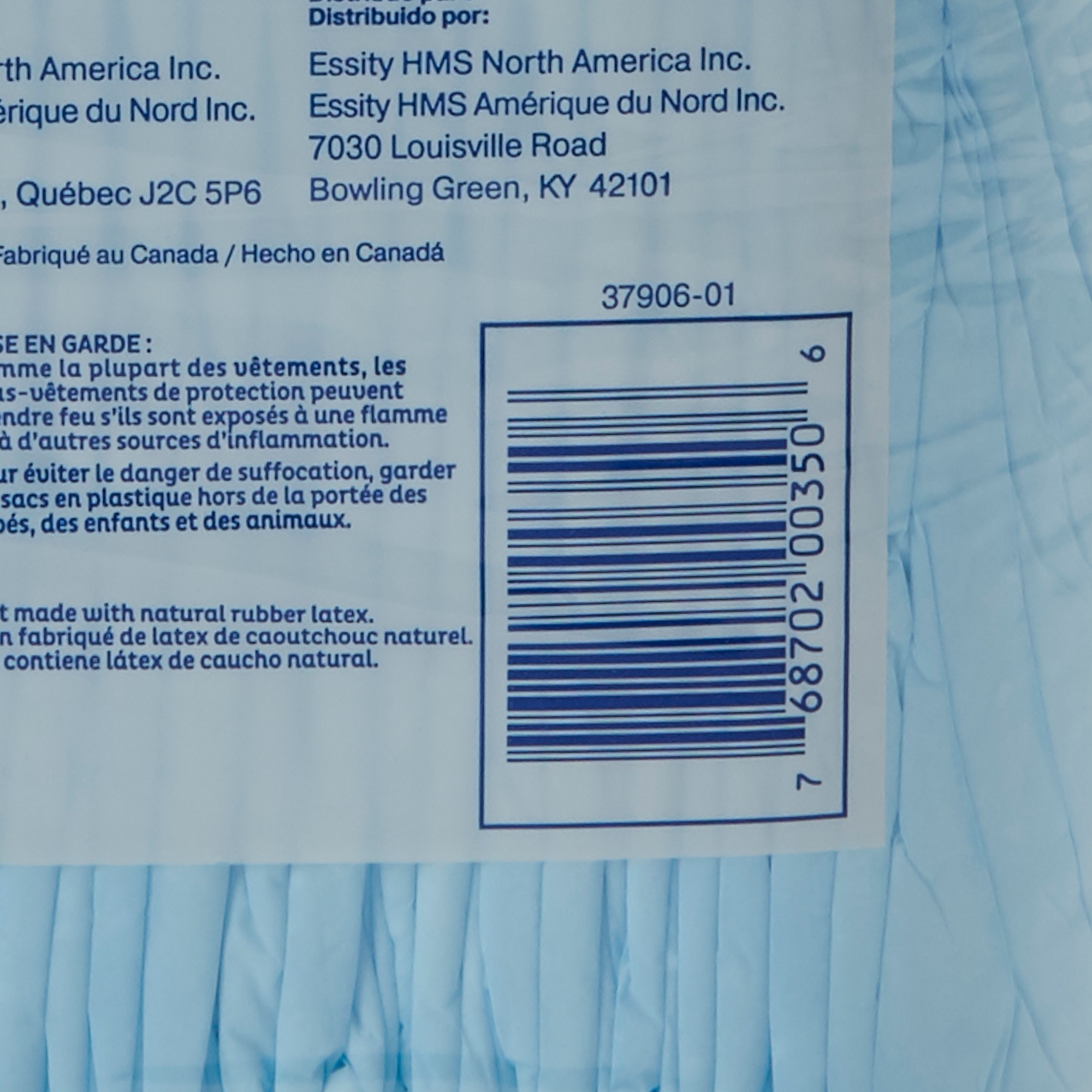 TENA Regular Underpads, Light Absorbency, Blue, Disposable, Latex-Free - Image 3