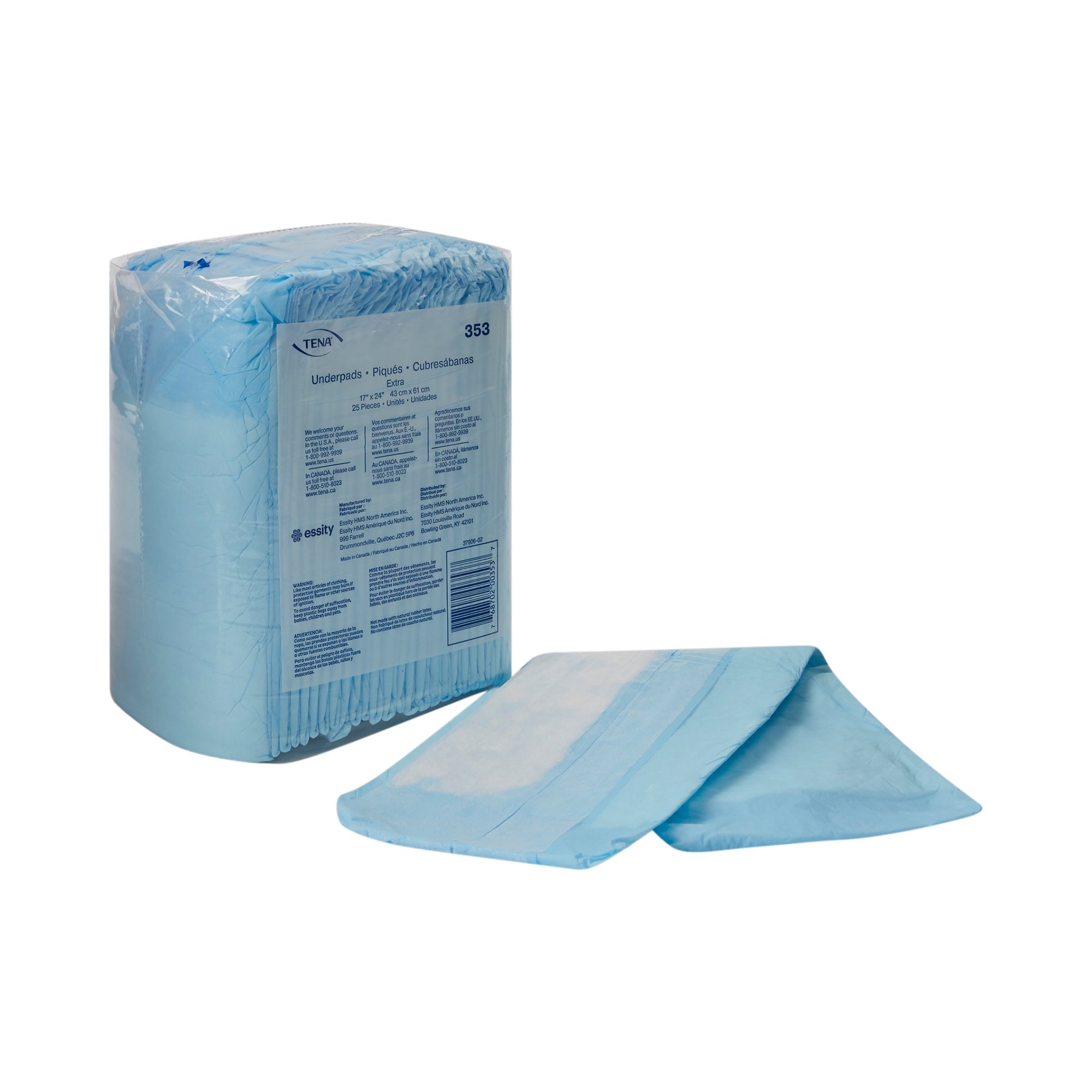 Tena® Extra Absorbent Underpad, 17 x 24 Inch
