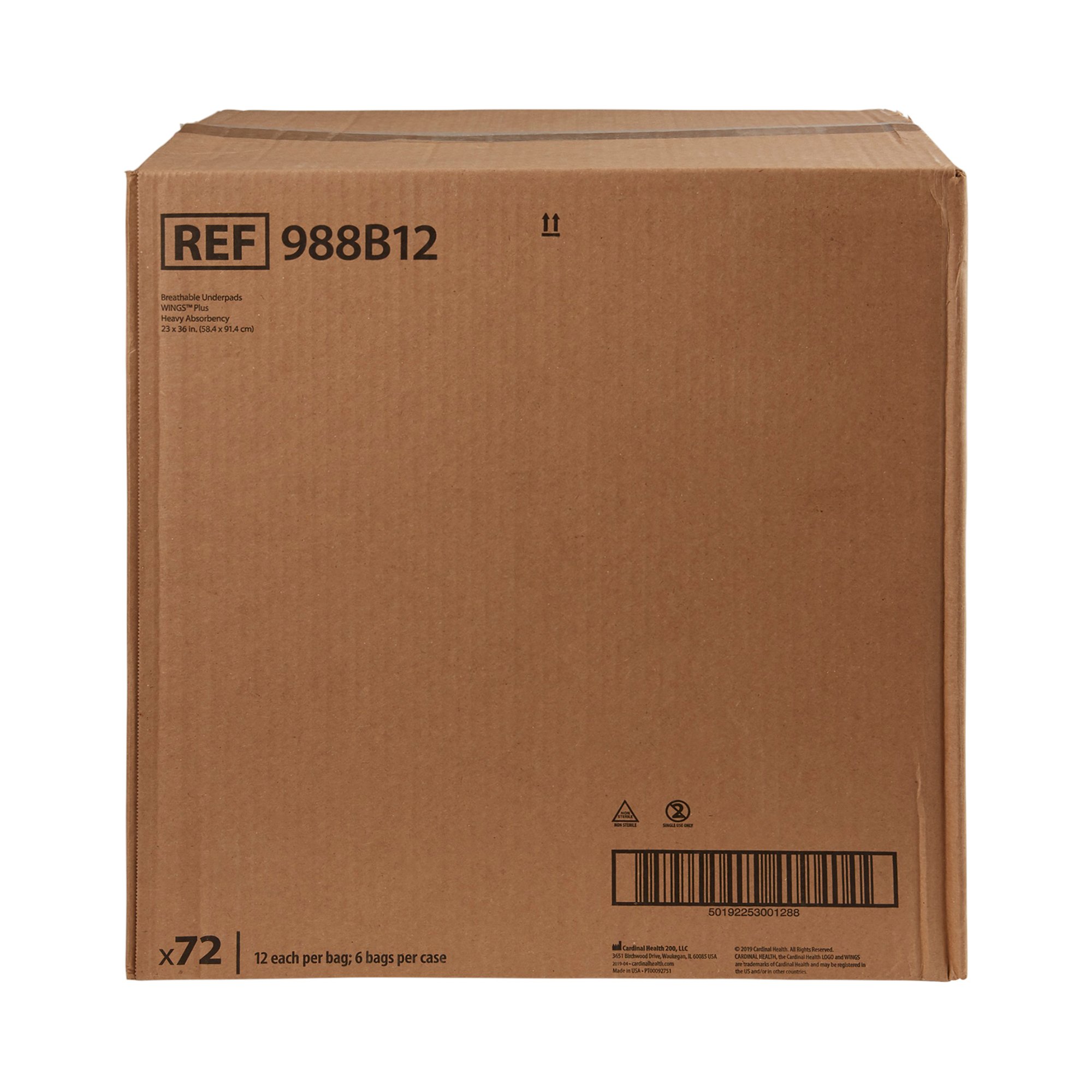 Wings™ Breathable Plus Low Air Loss Underpad, 23 x 36 Inch - Image 5