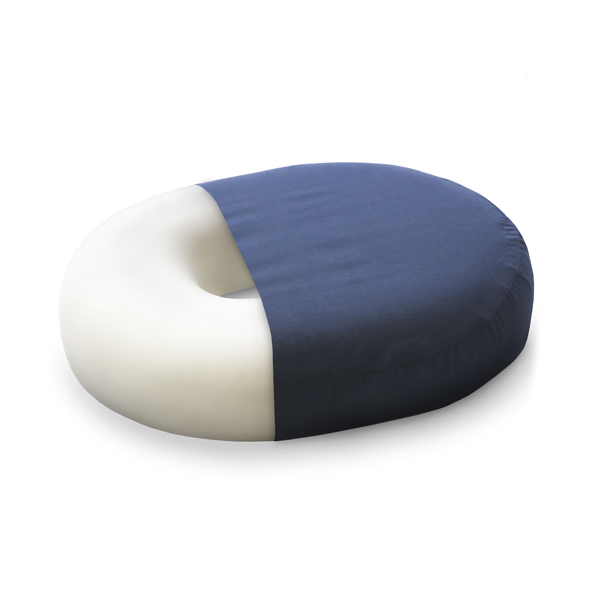 Mabis Healthcare Molded Foam Doughnut Seat Cushion, 16 Inch, Dark Blue