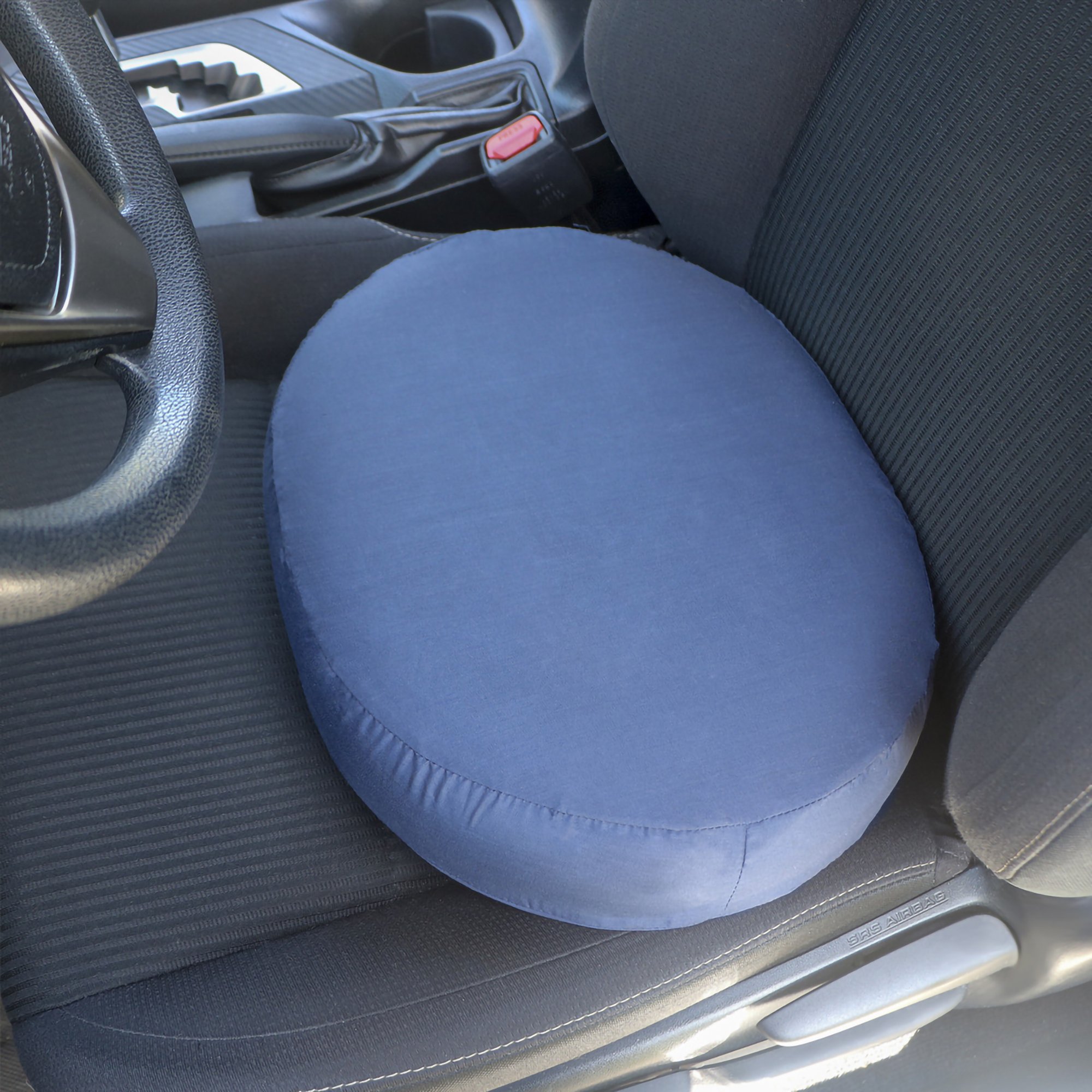 Mabis Healthcare Molded Foam Doughnut Seat Cushion, 16 Inch, Dark Blue - Image 3