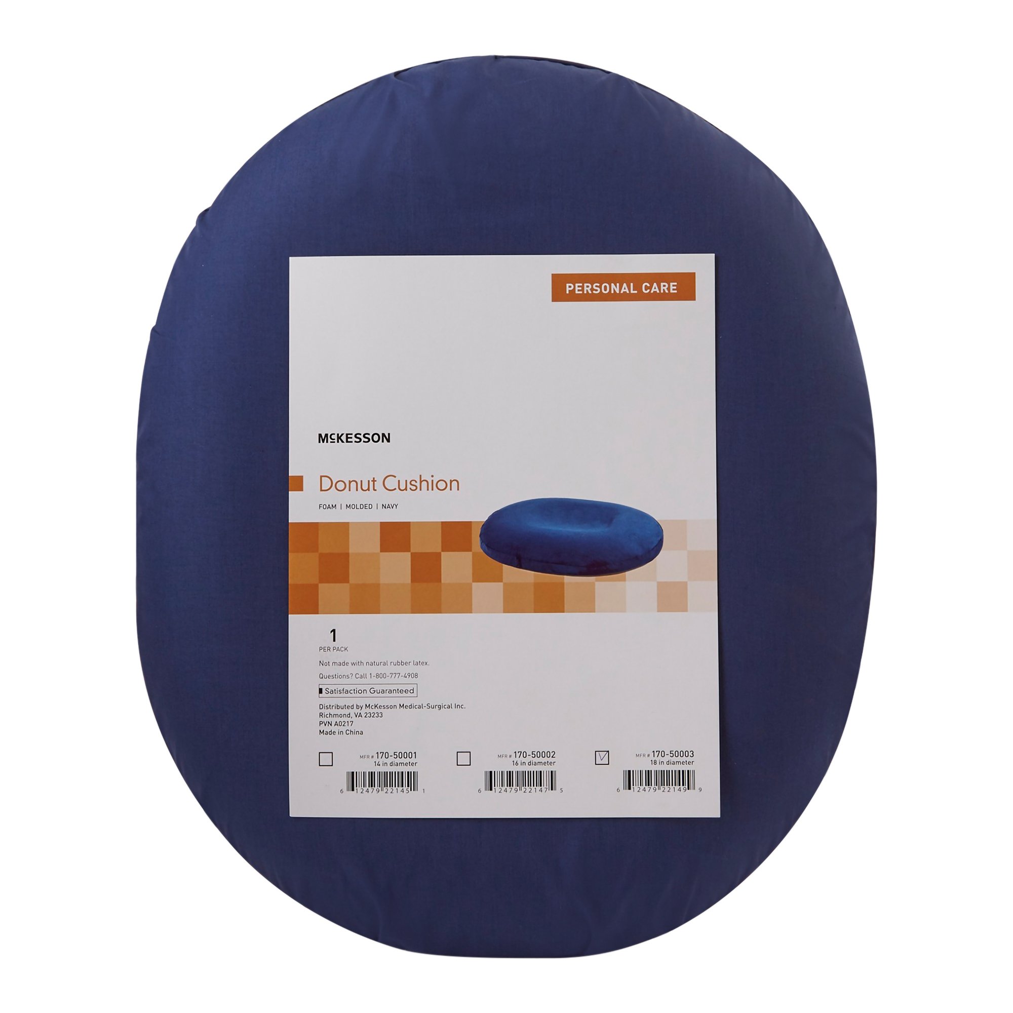 McKesson Donut Cushion, 18 Inch, Blue - Image 2