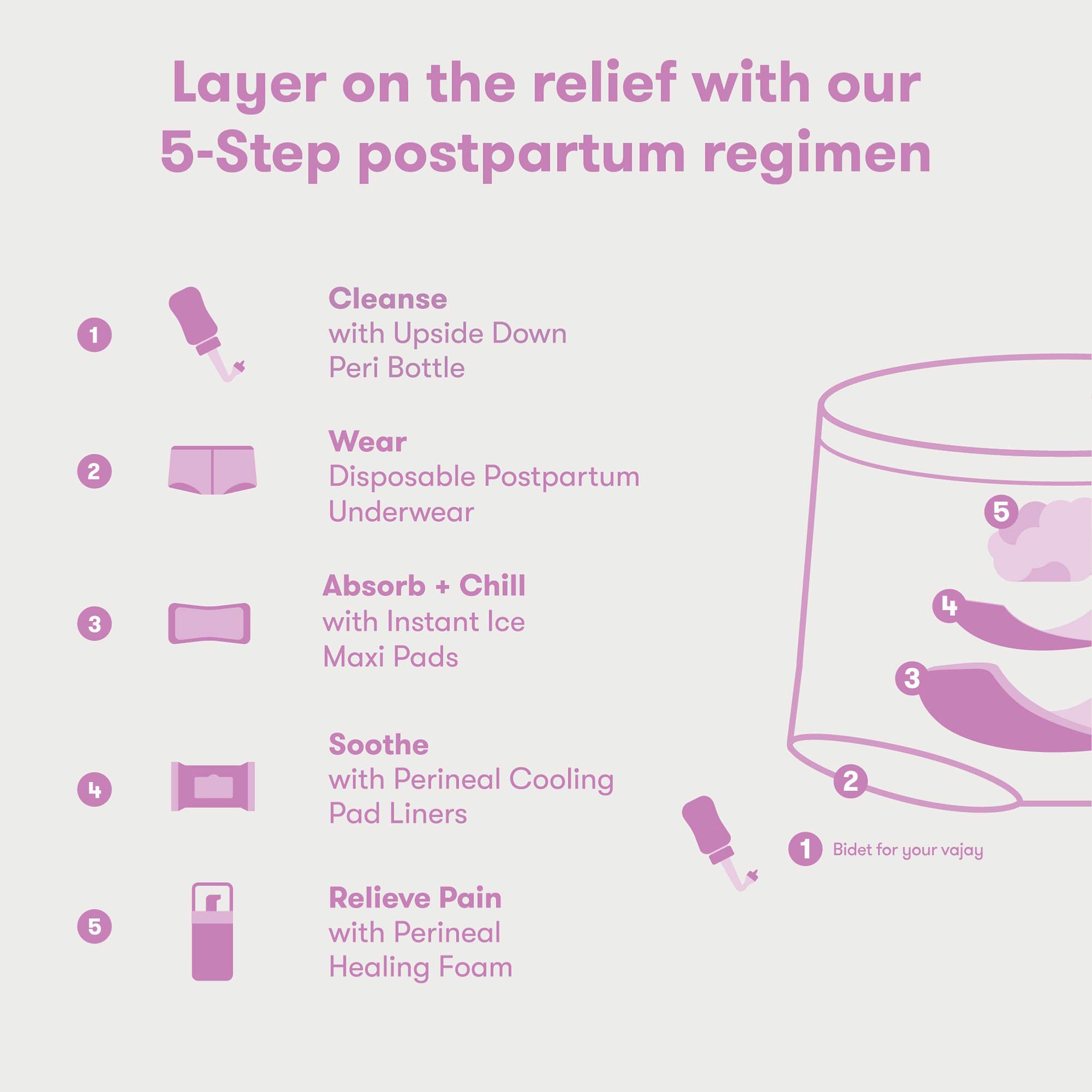 frida mom Perineal Cooling Comfort Cushion, Auto-Inflating Doughnut Pillow - Image 6