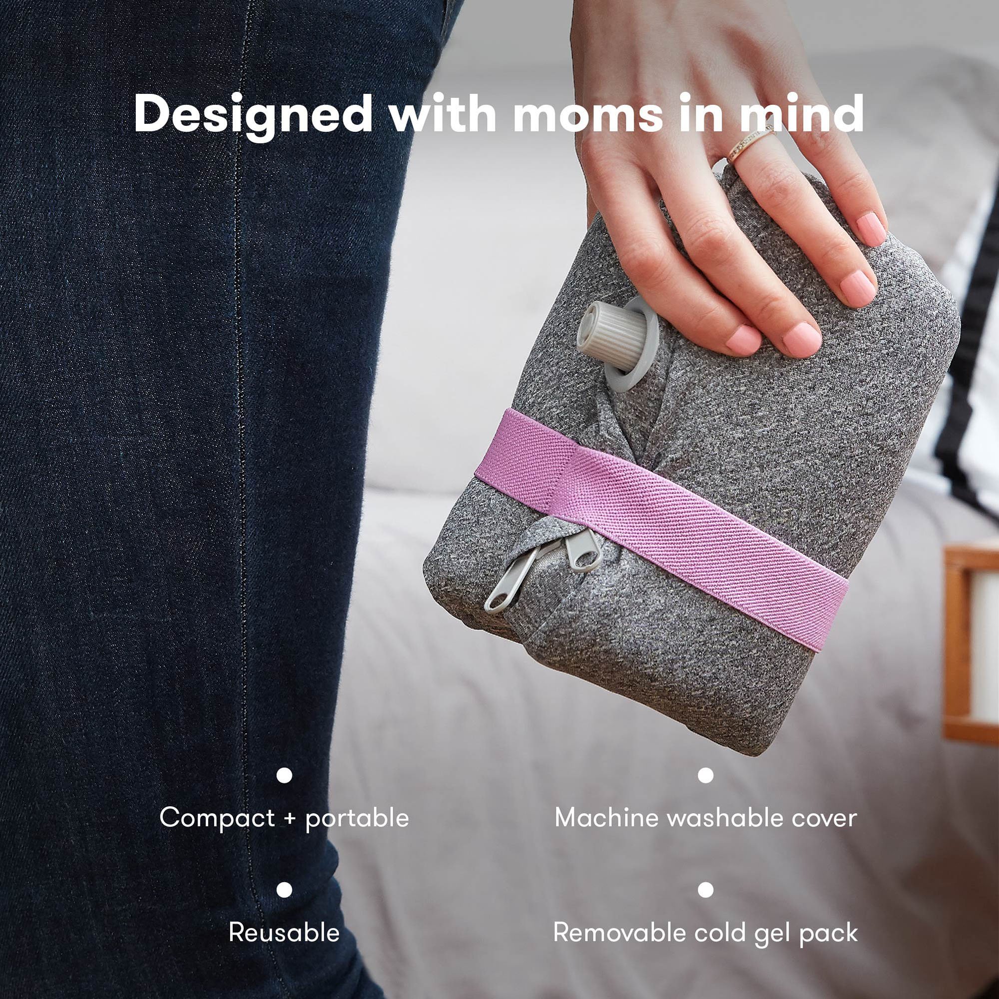 frida mom Perineal Cooling Comfort Cushion, Auto-Inflating Doughnut Pillow - Image 5