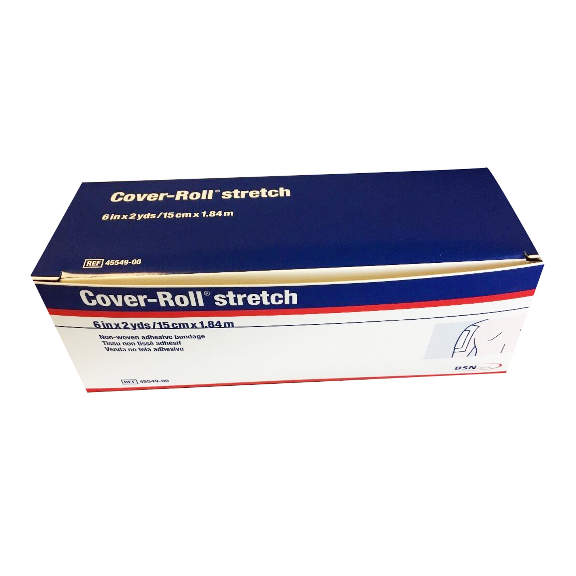 Cover-Roll® Stretch Dressing Retention Tape with Liner, 6 Inch x 2 Yard, White - Image 2