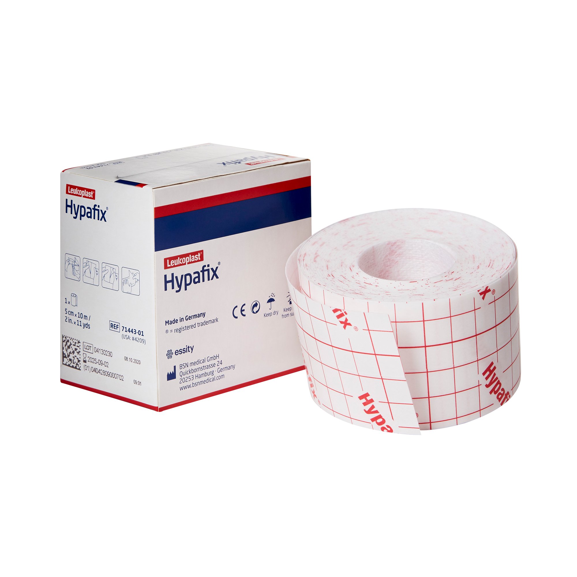 Hypafix® Nonwoven Dressing Retention Tape, 2 Inch x 10 Yard, White - Image 2