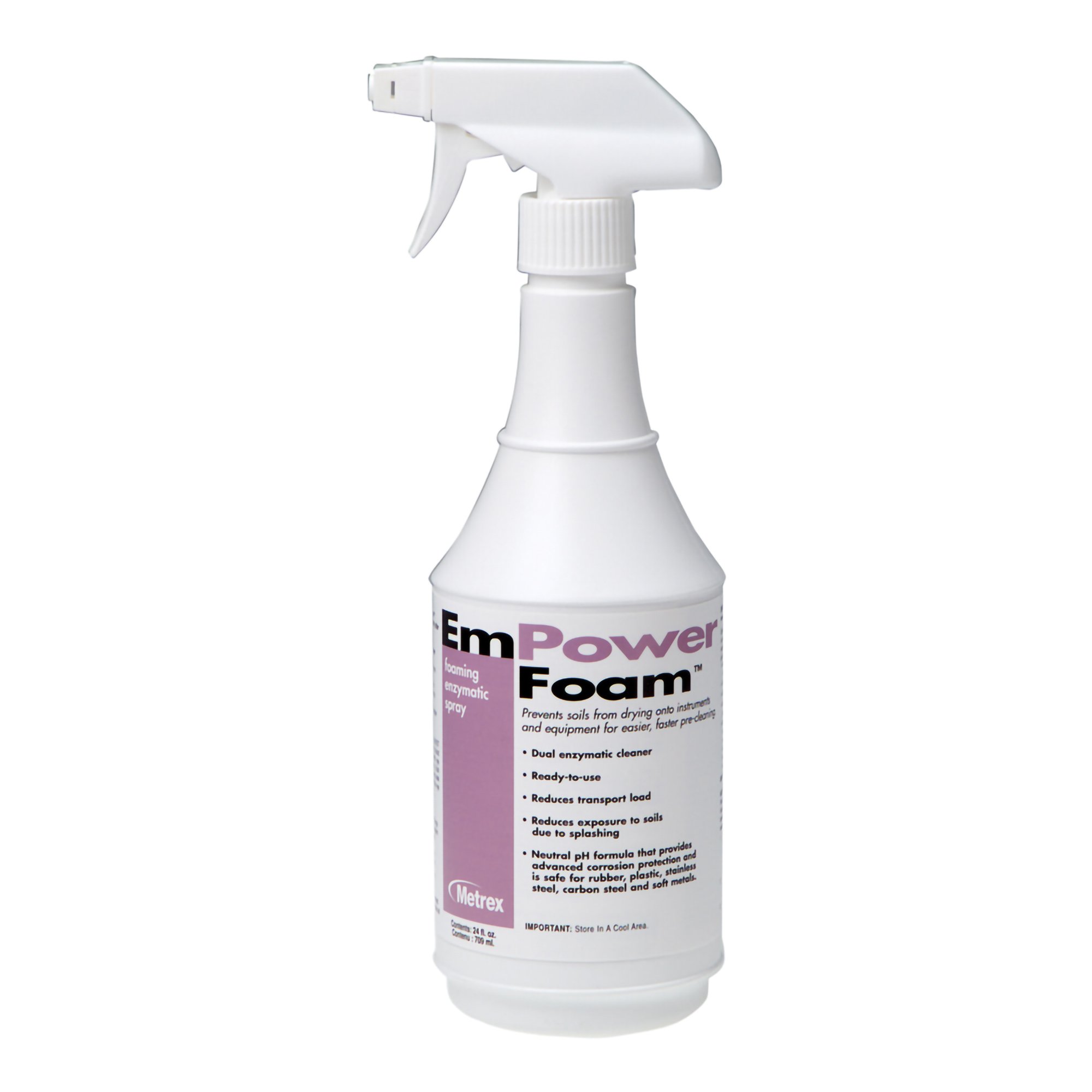 EmPower® Foam™ Dual Enzymatic Instrument Detergent/Presoak, 24-oz. Spray Bottle