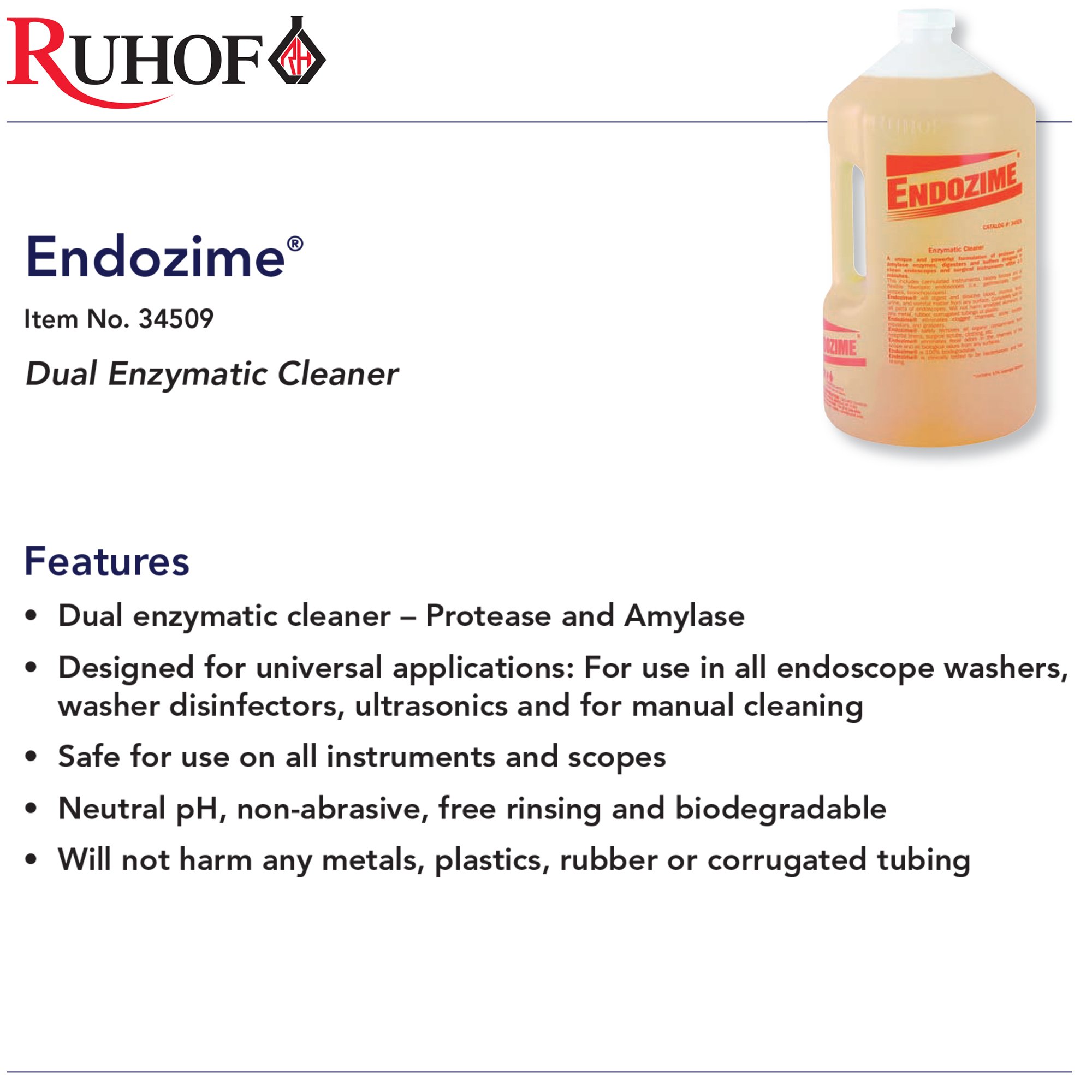 Endozime® Dual Enzymatic Instrument Detergent - Image 3
