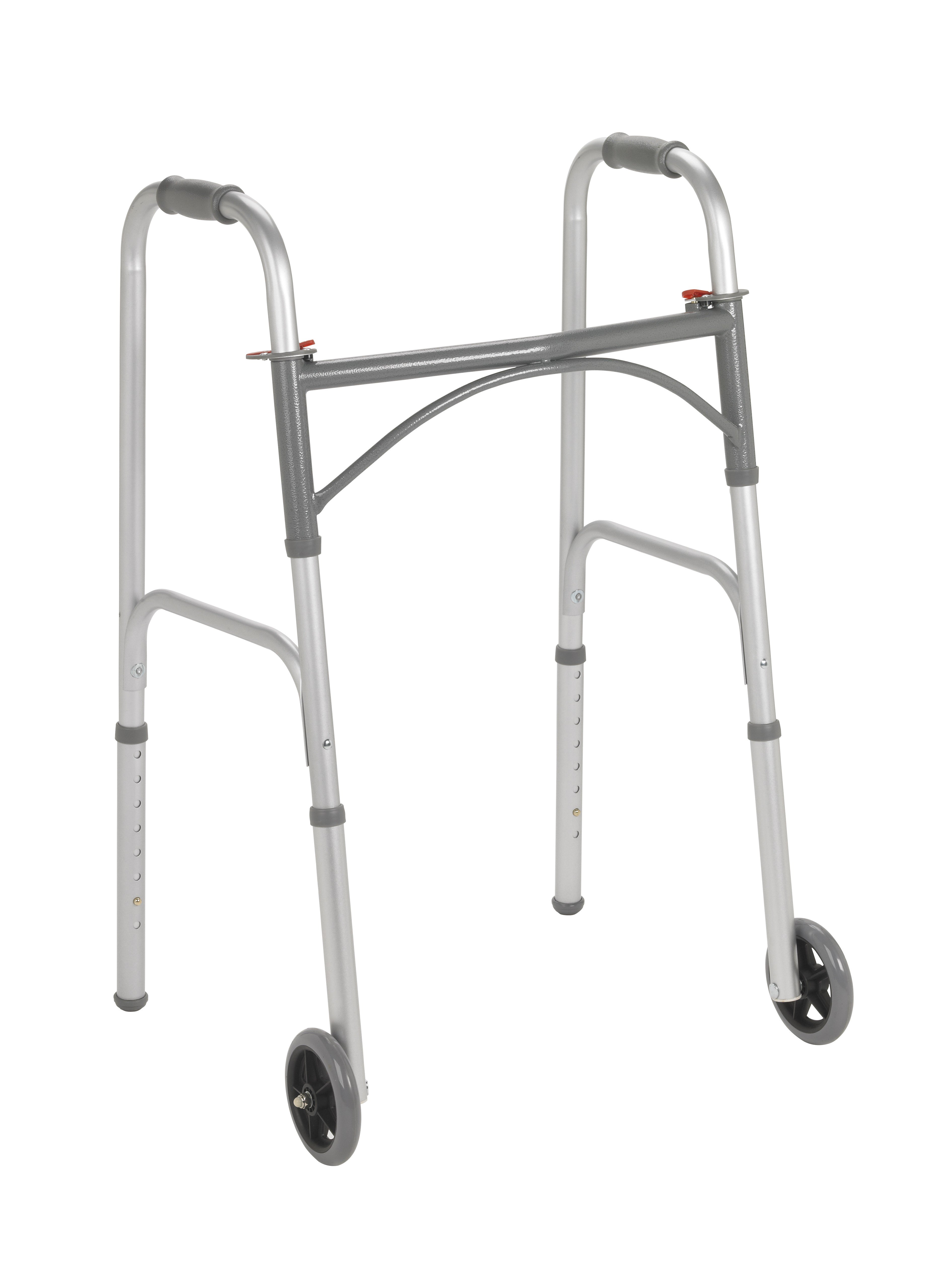 drive™ Steel Folding Walker, 25 - 32 Inch Height