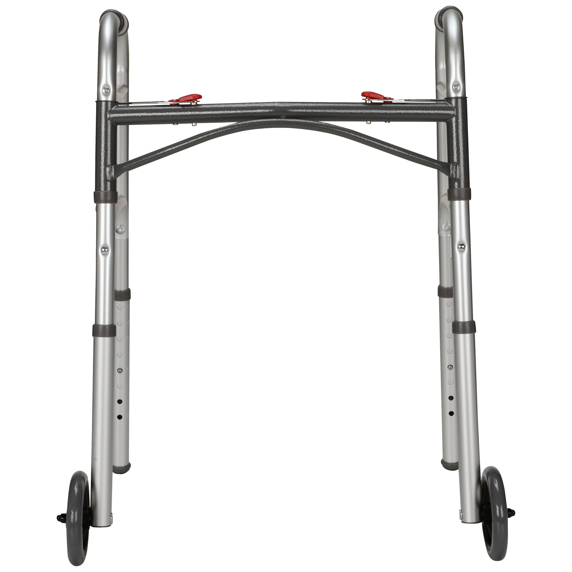 McKesson Aluminum Folding Walker, 25 - 32¼ Inch Height - Image 2