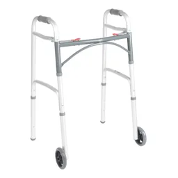 McKesson Junior Aluminum Folding Walker, 25 - 32¼ Inch Height