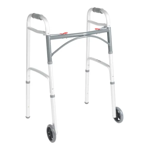 McKesson Junior Aluminum Folding Walker, 25 - 32¼ Inch Height