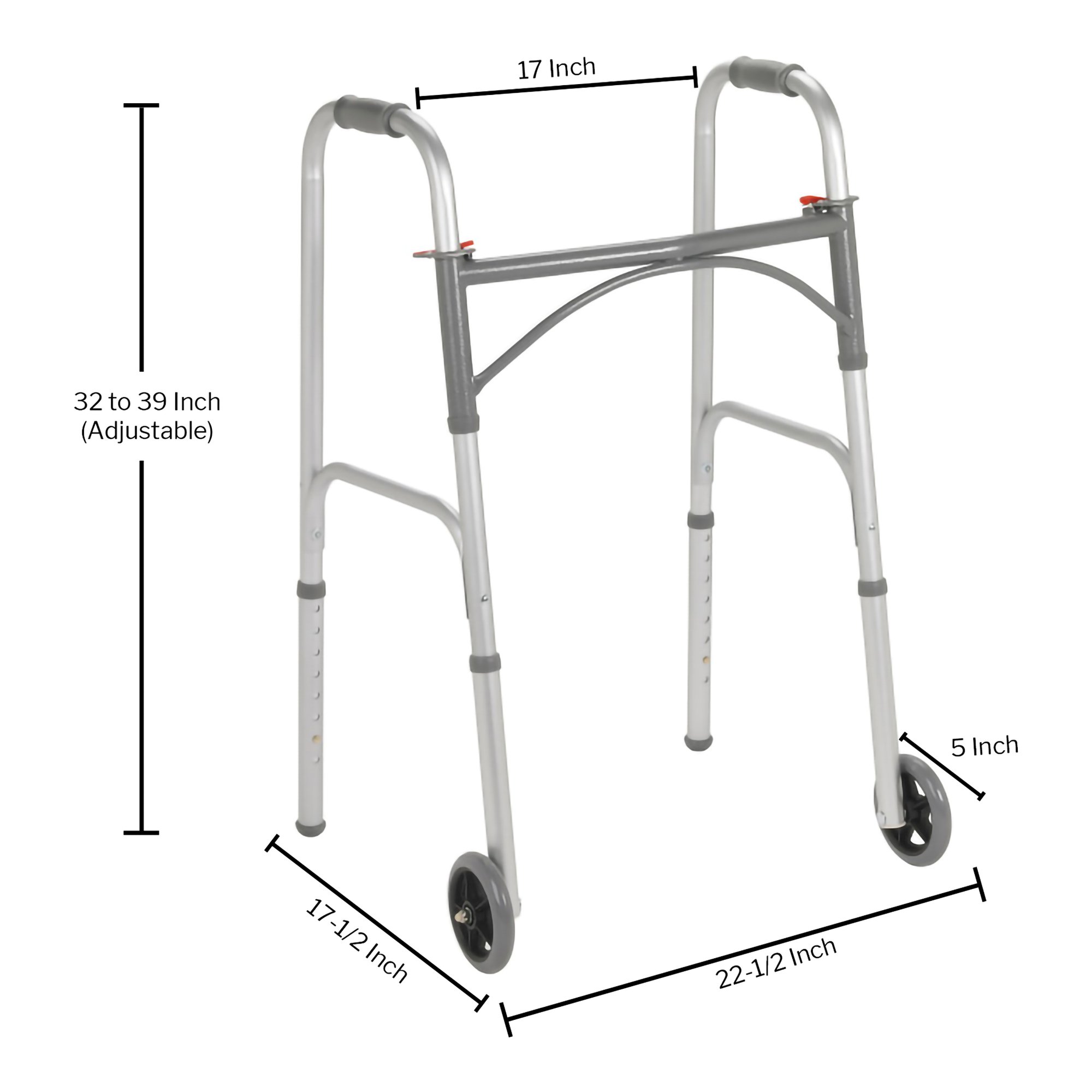 McKesson Steel Walker, 32 - 39 Inch Height - Image 2
