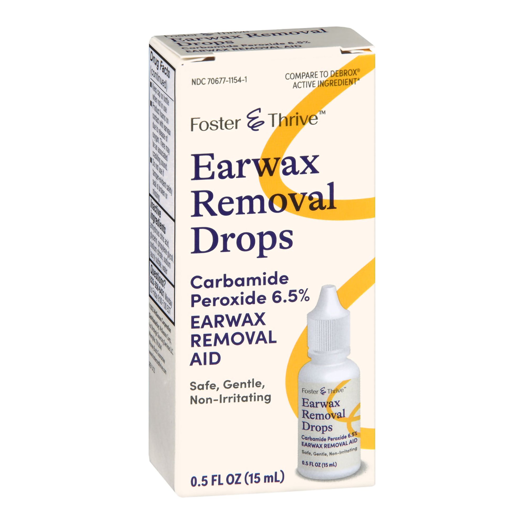 Foster & Thrive™ Earwax Removal Drops Carbamide Peroxide 6.5%, 0.5 Ounce